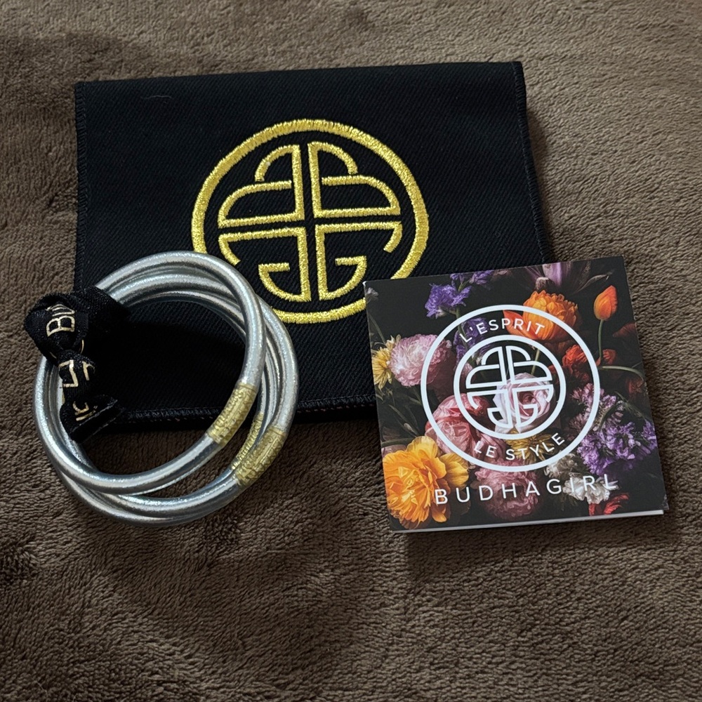 BudhaGirl Silver and Gold Bangles